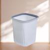Plastic Trash Can Pressure Ring Garbage Bucket Open Style Paper Basket  Kitchen