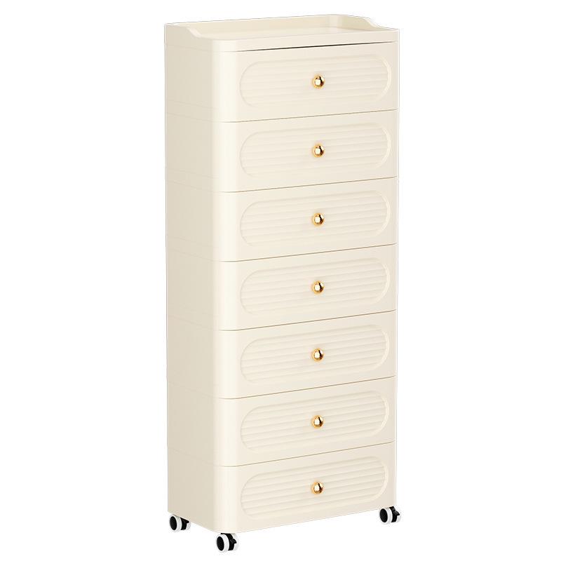 Living Room Sundries Storage Box: Children's Toys & Snacks Organizer Plastic Drawer Cabinet