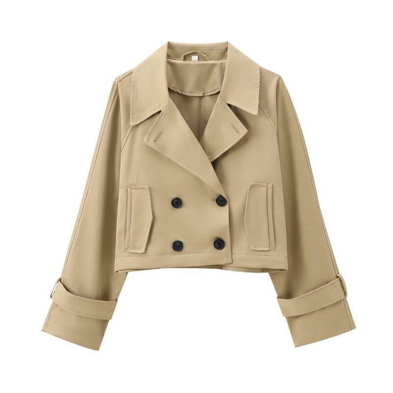 Fashion Wind 2024 New Fall Women's Clothing Stylish Easiest for Match Trench Coat Short Jacket 3046242