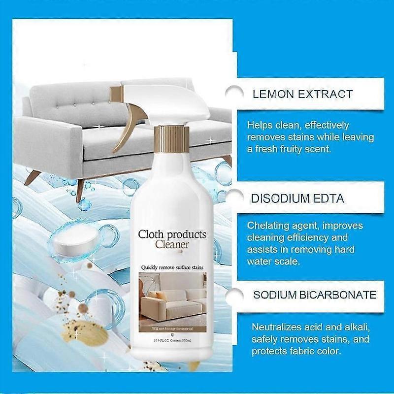Fabric Sofa Cleaning Spray, Strong Stain Remover for Lasting Freshness, Ideal for Office, Car, Home Upholstery & Seats