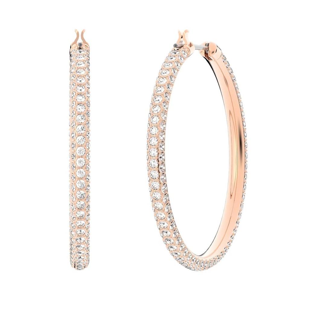 Swarovski Серьги Dextera Hoop цвета розового золота 5383938 для женщин