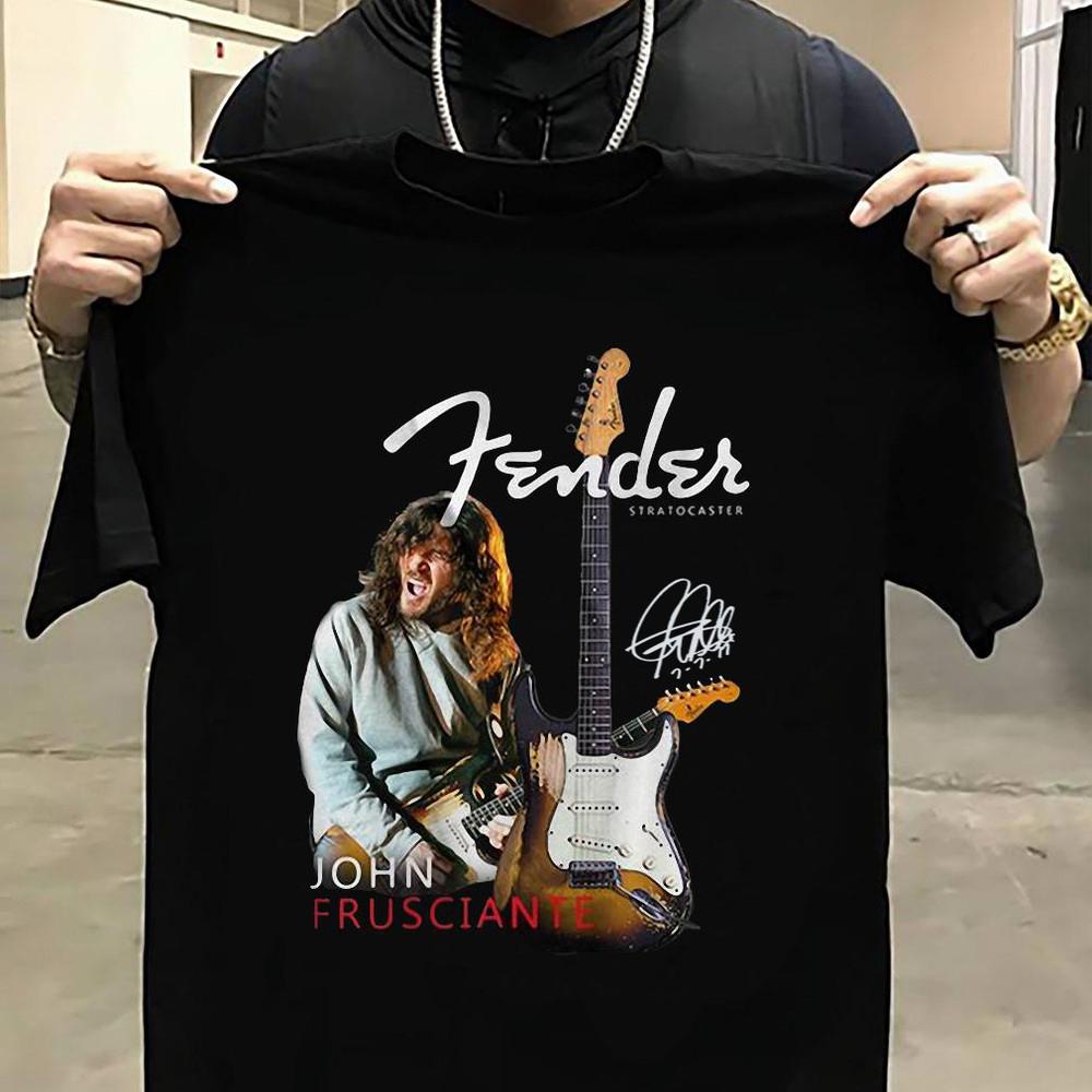 Fender John Frusciante Альбом Signature Унисекс Полный Размер DI1041 Унисекс Футболка