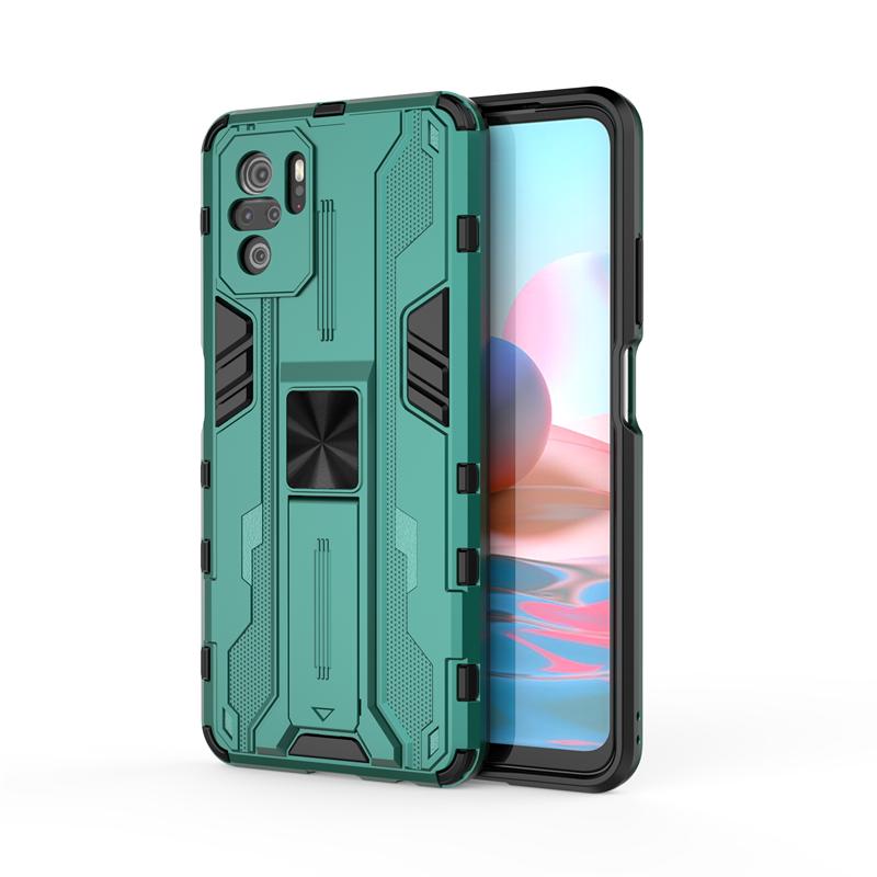 Для Xiaomi Redmi Note 10 10S чехол Armor Magnetic Car Holder Kickstand Phone Case для Redmi Note 10 Pro Max Note10 S Back Cover