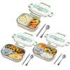 Stainless Steel Heat Preservation Bento Box 2/4/5 Grids Portable Food Container Panda for Adults Kids for Children School Picnic