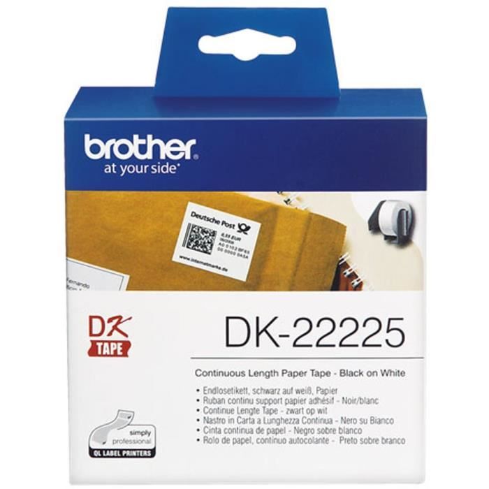 Непрерывные этикетки - BROTHER - Лента P-TOUCH DK - 38 мм - Термо - Белый