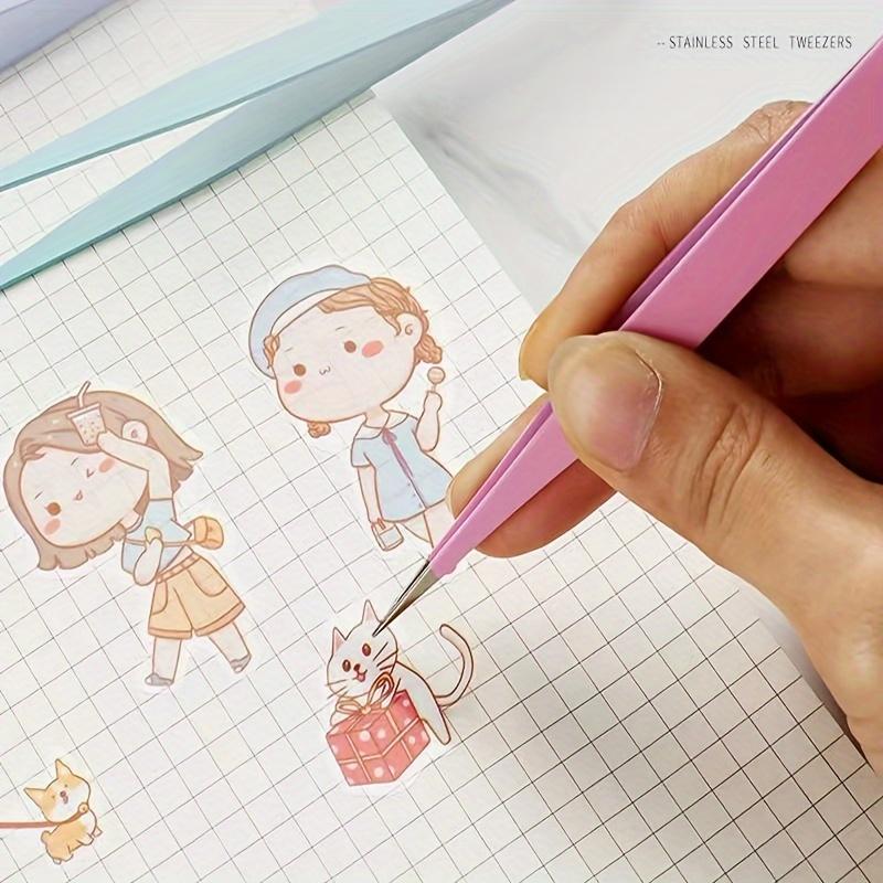 Красочные пинцеты из нержавеющей стали для рукоделия и приготовления макарон