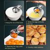 Stainless Steel Egg Yolk Separator Professional Grade Baking Tool with Hanging Hook Precision Filter Kitchen Gadget