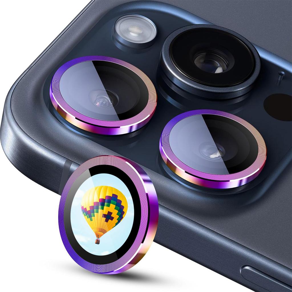 ENKAY HAT PRINCE Для iPhone 15 Pro/15 Pro Max Защитная накладка на заднюю линзу с дополненной реальностью Защита объектива камеры Металлическое кольцо