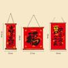 Красные китайские каллиграфические подвески Фланелевые домашние украшения Новый Новый год Подвесное украшение