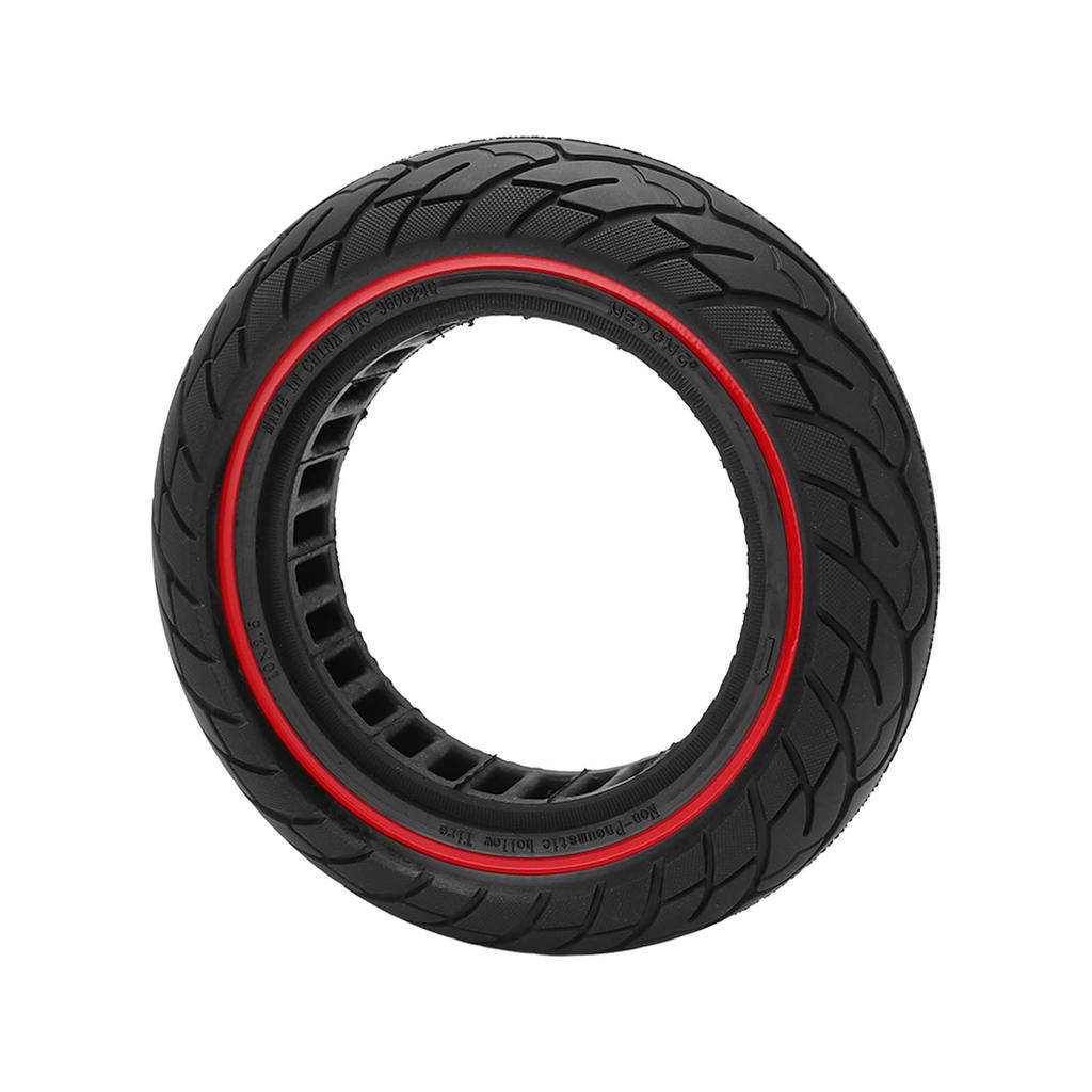 10x2.5 Inch Electric Scooter Solid Tire Honeycomb Rubber Scooter Tubeless Tire for Xiaomi M365 Red