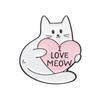 Pearl Cat Enamel Pins Funny Oil-Painting Kitten Brooches Lapel Badges For Women Men Cute Cartoon Animal On Backpack Jewelry Gifts #468707