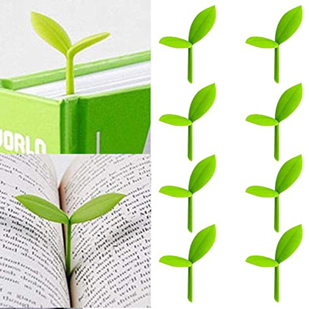 Stationery Silicone Sprout Bookmark Grass Buds Bookmark Little Grass Bud Little Leaves Bookmark