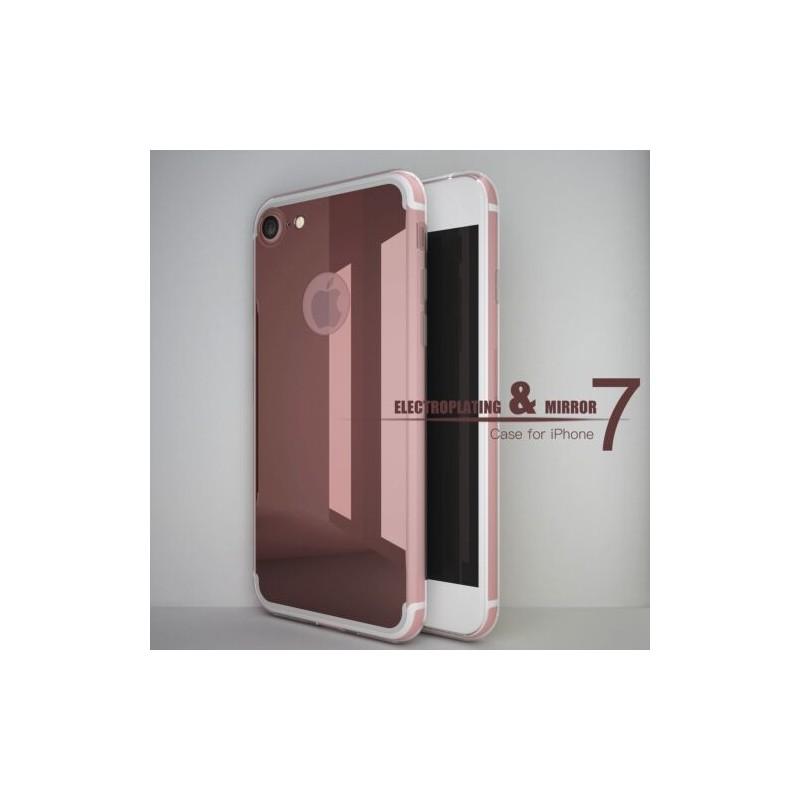 Прозрачный бампер с зеркальной задней стороной для iPhone 5 6 7 Plus 7s
