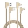 Кабель USB Lightning 90 градусов Игровой провод для 14 13 12 11 X XS XR XS Max 8 7 SE Ipad Быстрая зарядка 3м