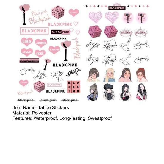 2 шт., наклейки для татуировки на концертное лицо, водонепроницаемые, долговечные, устойчивые к поту, безвредные наклейки для татуировки на коже