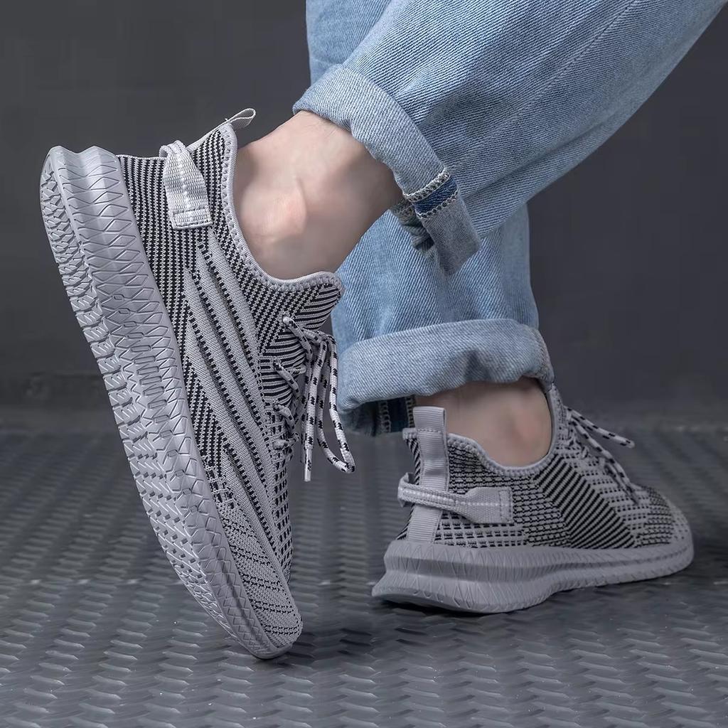 Сетчатая мужская повседневная обувь, летние дышащие кроссовки, удобная легкая обувь для ходьбы, мужская спортивная обувь для бега