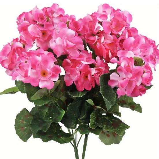 Имитация цветов бегонии Всепогодные Устойчивые к УФ-лучам Сделай сам Свадебный букет Реалистичный вид Искусственный цветок