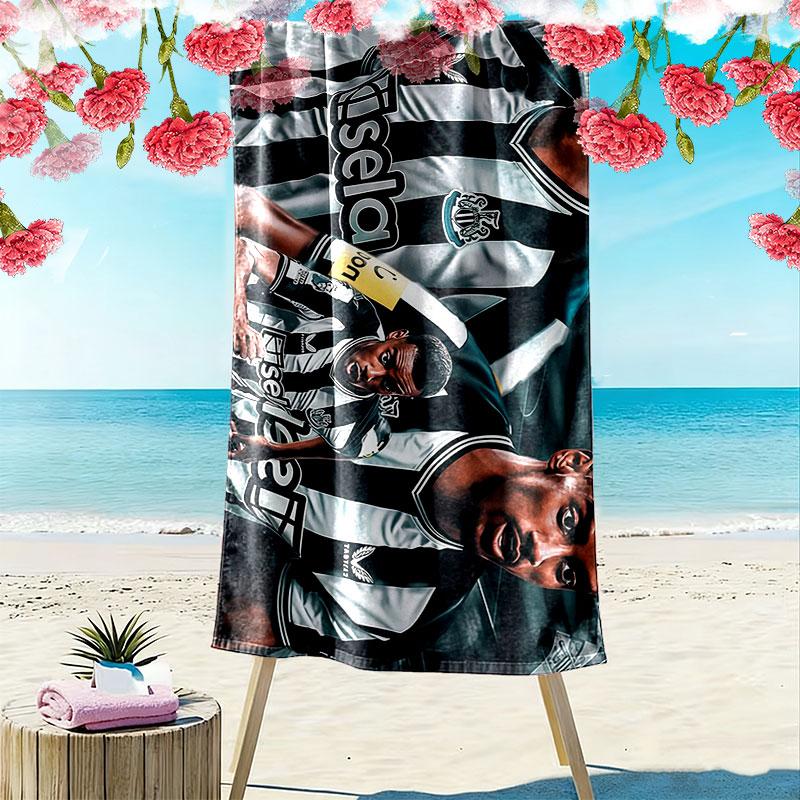 Alexander Isak Print Beach Towel, Large Soft Quick Dry Towel for Beach Camping Swimming