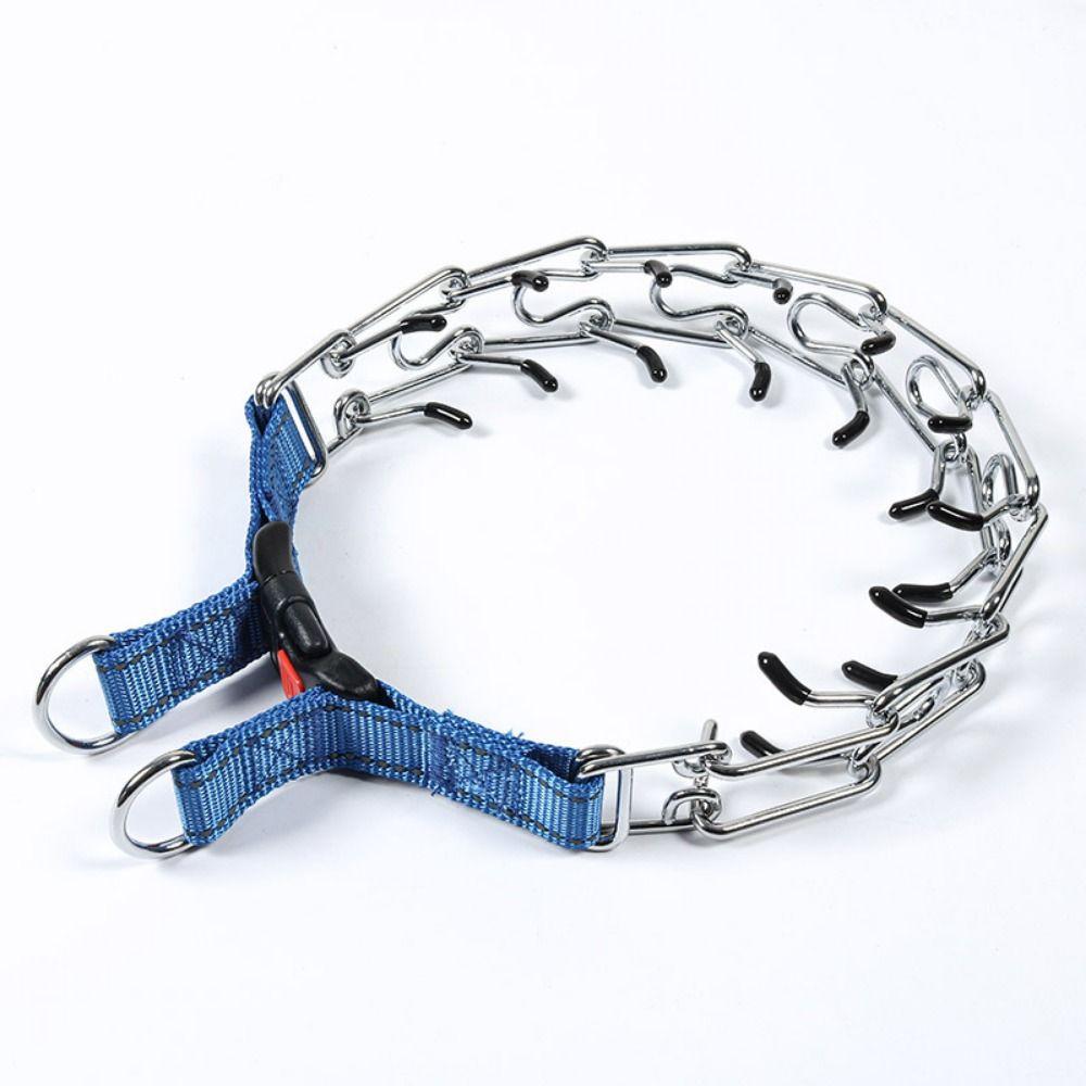 Adjustable Prong Pinch Training Collar Comfort Rubber Tips Stainless Steel Correction Pinch Collar No Pull Durable