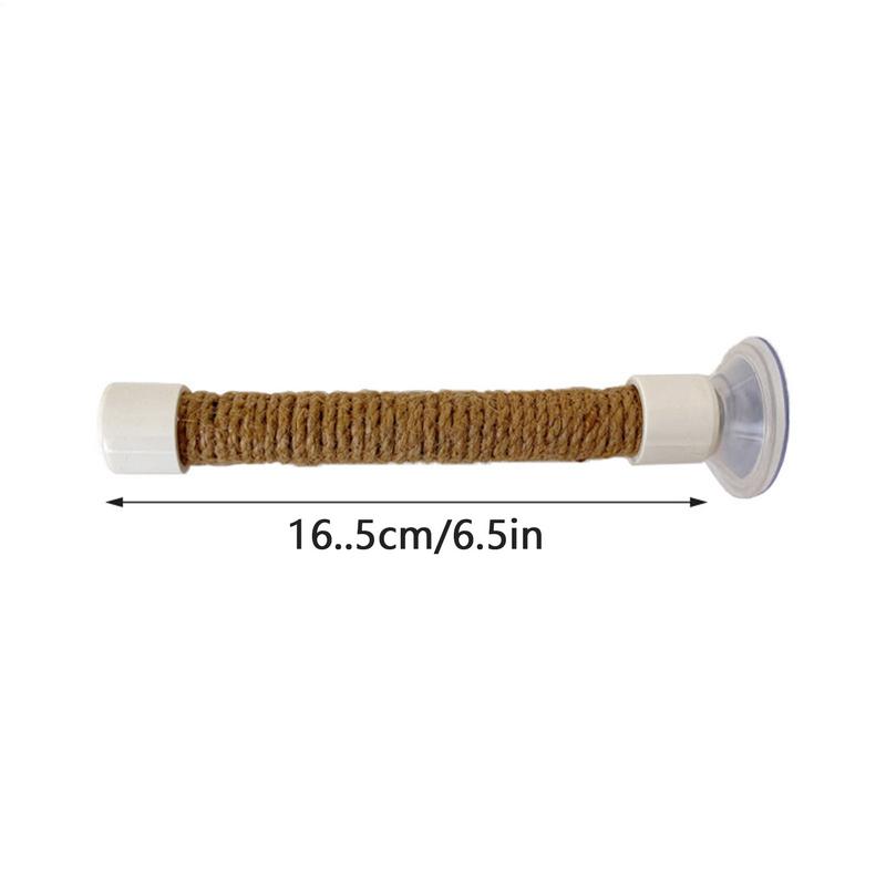 Присоска насест-игрушка для птиц на окно и в душ для попугая ара какаду африканского серого конура волнистого попугайчика кронштейн для попугая