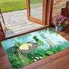 Crystal Velvet Rug Custom Name Text, Soft Non Slip Floor Mat Home DecorMy Neighbor Totoro