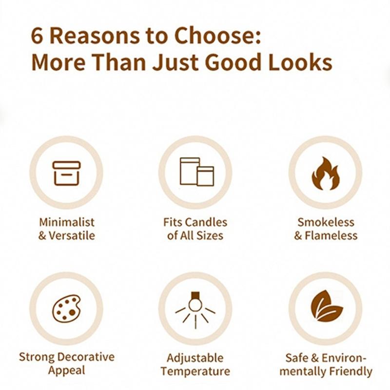 Plastic Flameless Fragrances Diffuser Light Wax Warmer Light for Mood Setting and Relaxation with 10 Hour Runtimes