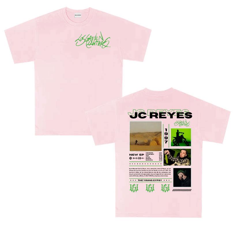 2026Summer Bestselling Rap Singer JC Reyes Retro Casual ShortSleeved TShirt for Unisex Loose and Breathable LongSleeved Shirt