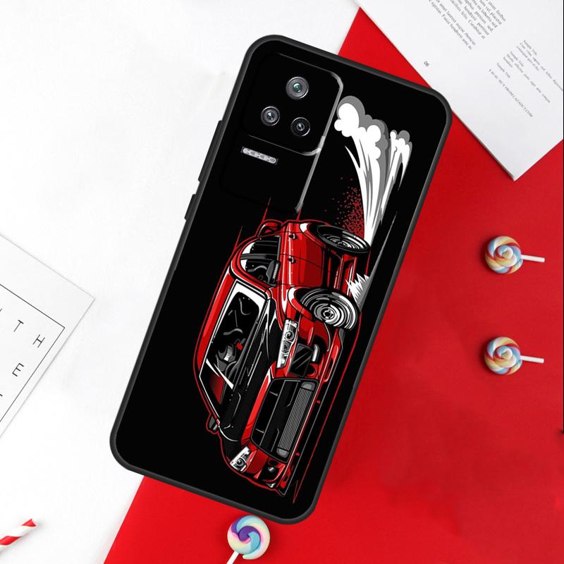 Чехол для телефона Xiaomi 13 12 Lite 12X 11T 12T Pro с рисунком JDM Car Evo, чехол для POCO F5 X5 X3 Pro X4 F4 GT F3 C40 M5s