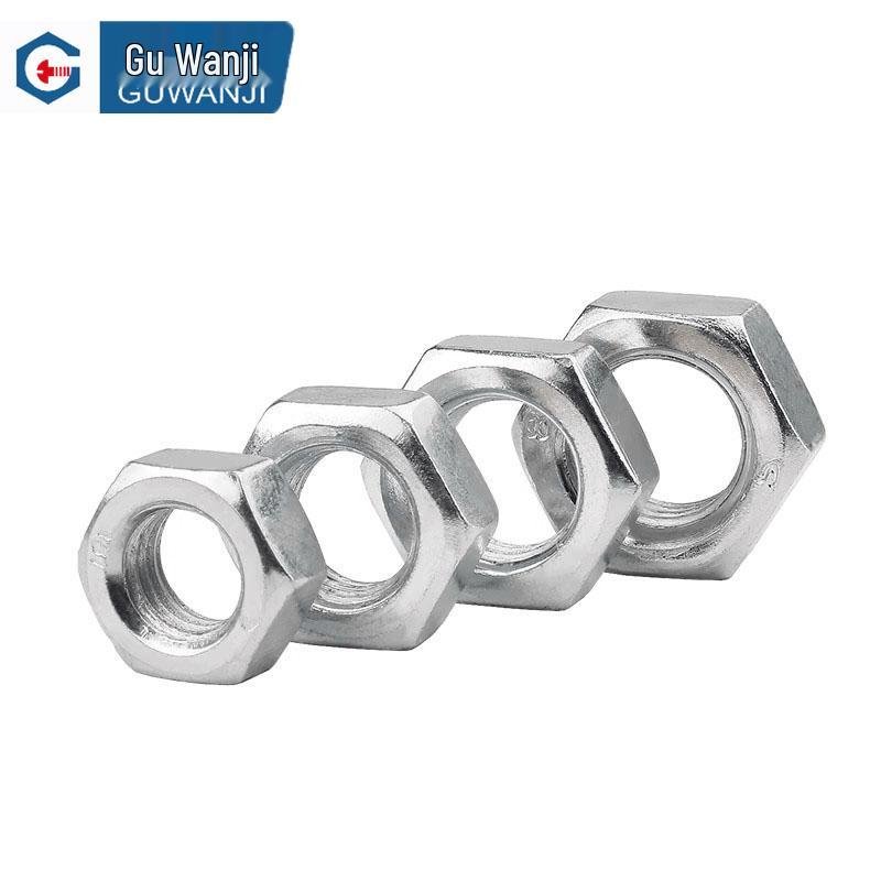 Оцинкованная шестигранная гайка из углеродистой стали GUWANJI