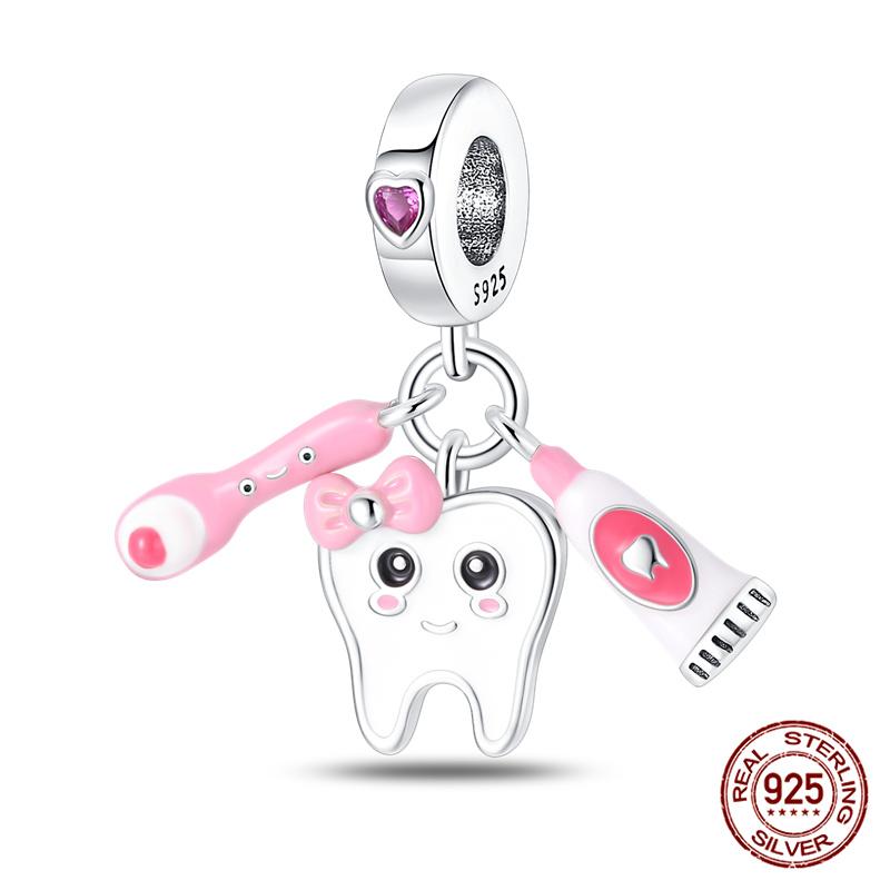 100% 925 Silver Love Medicine Box Beads Medical Guardian Charms Fit Original Women's Bracelet DIY Jewelry Making Gifts