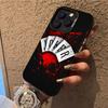 Ace of Spades Poker Phone Case  Phone Case For iPhone 14 16 15 11 12 13 Pro Max Mini Plus Shockproof Cover