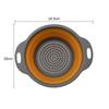 Drain Basket Silicone Vegetable Fruits Washing Drain Basket Folding Colander Strainer Collapsible Drainer Kitchen Tool