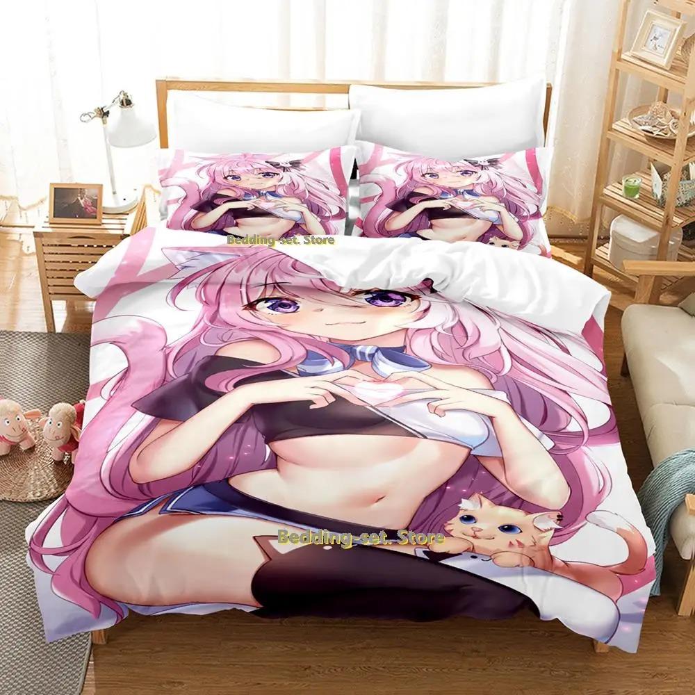 Распродажа Новый комплект постельного белья konsatoshi Single Twin Full Queen King Size Bed Set Aldult Kid Bedroom Duvetcover Sets Anime Bed Kawaii