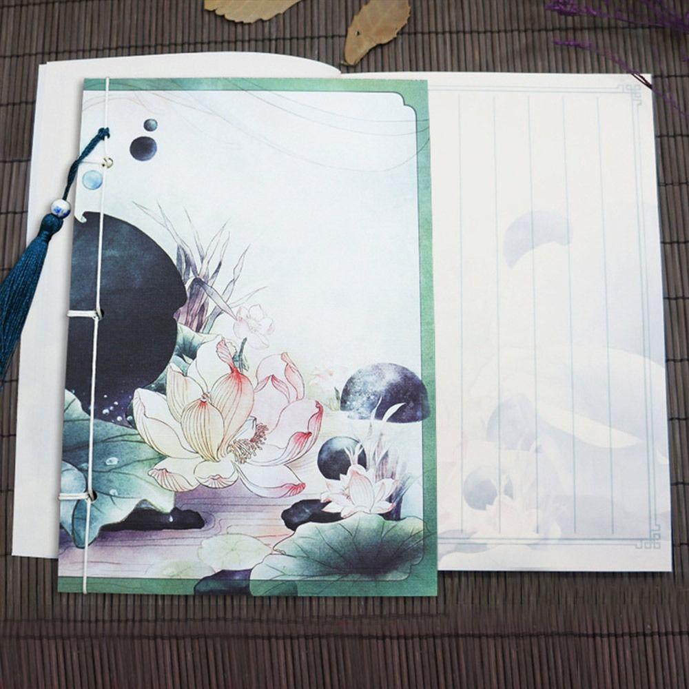 Sketchbook Wire-bound Notebook Handmade Journal Notepad Tassel Diary Note Book Office Stationery