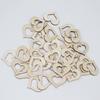 10-50mm Hollow Out Love Wooden Chips Ornaments Heart Wooden Natural Laser Cut Craft for Wedding Valentine's Day Table Scatter