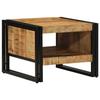VidaXL Coffee Table 50x50x38 Cm Solid Raw Mango Wood, Side Table, Living Room Table, Accent Table, End Table, 4102712
