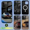 Чехол для телефона GT Car F-FordS M-Mustang для iPhone 16,15,14,13,12,11,Pro,Max,Plus,Mini,SE Новый Магнитный Беспроводной Зарядник Magsafe
