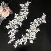 White Black Red Flower Wedding Dress Embroidery Applique Patch Clothing Accessories Handmade Diy Bridal Headgear Material