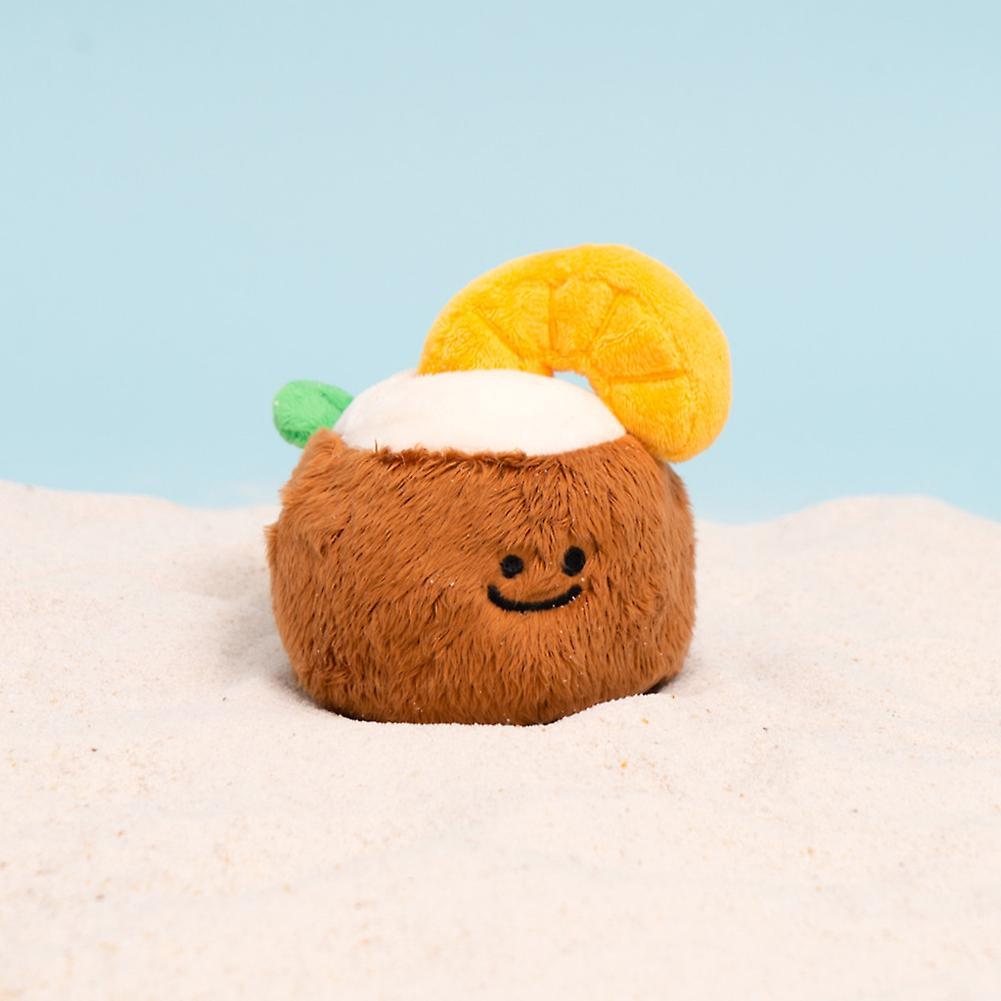 Lovely Squeaky Coconuts Ball Plush Toy for Dog Wear-Resistant Pet Interactive Toy Pet Training Toys