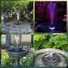 Colorful Solar Fountain 1W/2.5W Floating Bird Bath Garden Pool Pond Solar Water Fountain Pump for Garden Decoration Outdoor