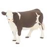 Cow Figurine Vivid Colors Lifelike Details Soft Plastic Safe Durable Simmental Cow Toy for Table Shelf Decoration