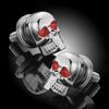 4Pcs 3D Skeleton Motorcycle License Plate Screw Fasteners