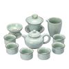 Ru Kiln Ice Crack Kung Fu Tea Set Household Living Room Ceramic Brewing Teapot Open Light Luxury Teacup High-end Gifts
