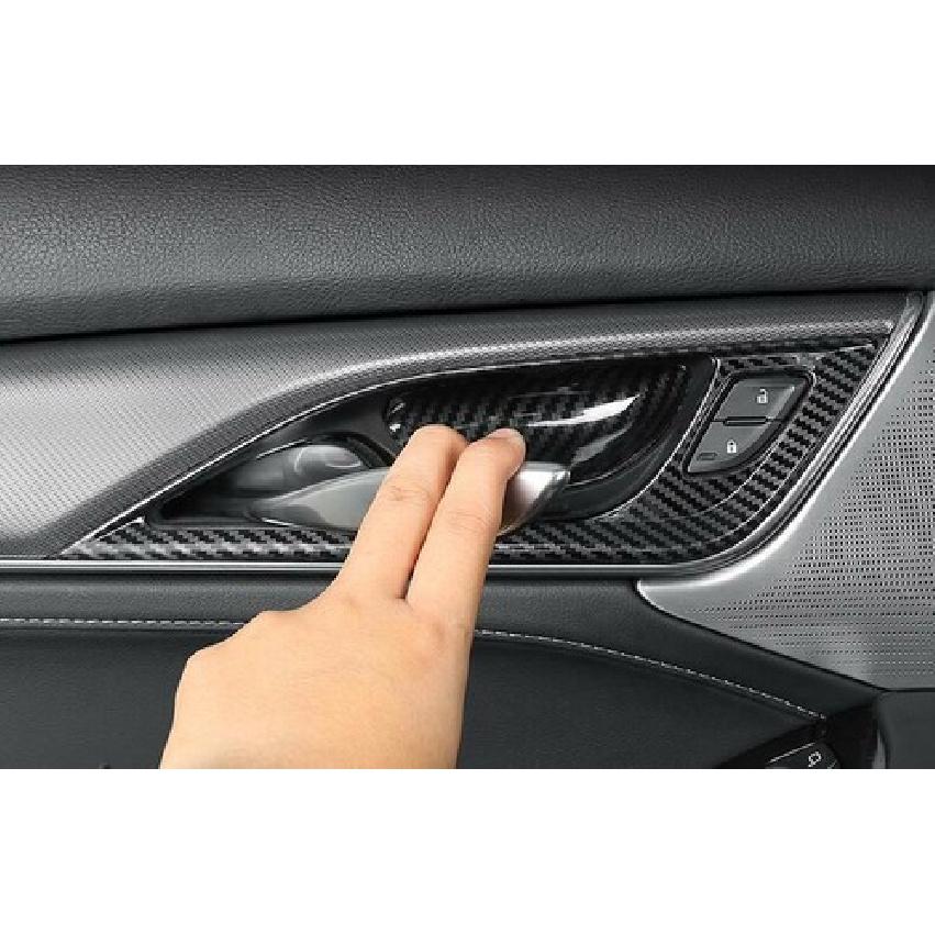 Fit For Cadillac CT5 - Steel Carbon Fiber Inner Door Handle Cover Trim