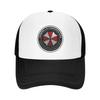 Сетчатые Бейсболки с Принтом Umbrella Corporation Унисекс Хип-Хоп Регулируемая Кепка Snapback Женская Мужская Летний Дышащий Козырек от Солнца Кепки