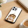 Чехол для телефона Goofy Cool Cats с большими глазами для iPhone 17 16 15 14 13 12 Max Plus, силиконовый, черный