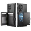Кошелек-чехол для Samsung Galaxy S25 Edge S25 S24 S23 S22 S21 S20 Ultra, Премиальный съемный магнитный держатель для карт, Блокировка RFID