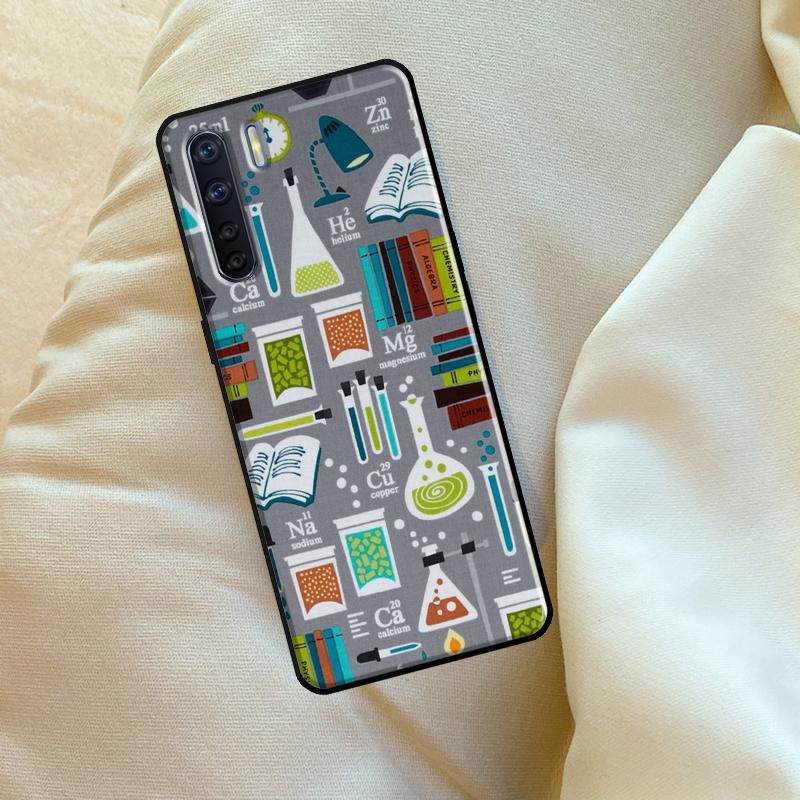 Science Chemistry Style For OPPO A15 A16 A76 A96 A52 A72 A92 A98 A78 A58 A5 A9 A53 A17 A77 A57S A94 A74 A54S Case