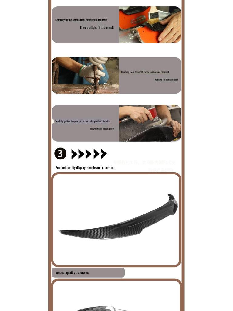 BMW 8 Series G15 PSM Carbon Fiber Rear Wing Spoiler 2020+