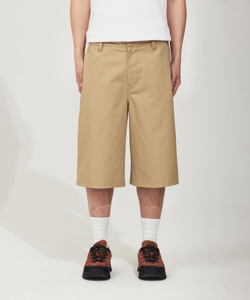 WACKY WILLY Cotton Bermuda Shorts Beige